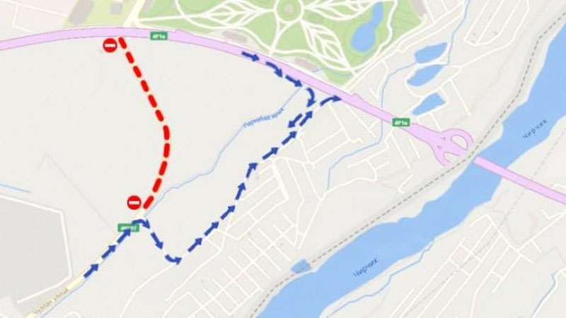 Изрображение 'В Яшнабадском районе на месяц закрыли улицу'