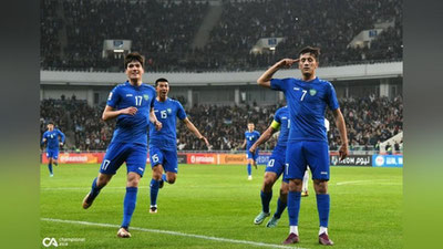 Изрображение 'Сборная Узбекистана досрочно вышла в плей-офф Кубка Азии U-20 по футболу'