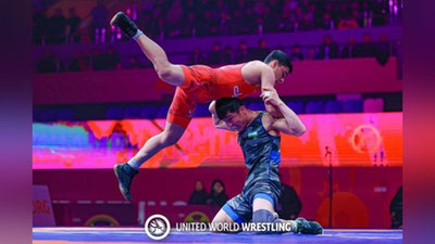 Изрображение 'Греко-римские борцы Узбекистана успешно завершили первый день чемпионата Азии'