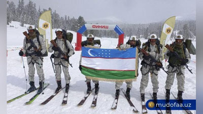 Изрображение '“АрМИ-2022”: военнослужащие Узбекистана вошли в тройку лидеров в соревновании «Саянский марш»'