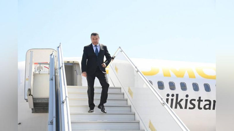 Изрображение 'Премьер-министр Таджикистана прибыл в Ташкент'