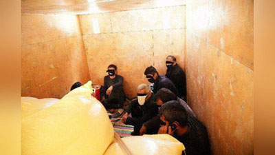 Изрображение 'В грузовике, ехавшем из Ташкента в Термез, обнаружили 8 нелегальных пассажиров'