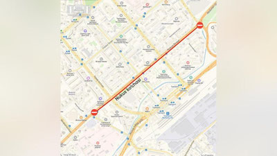 Изрображение 'Движение транспорта ограничено на улице Нукус'