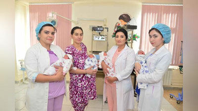 Изрображение 'Госкомстат сообщил, сколько четверняшек рождается в Узбекистане'