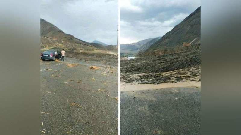 Изрображение 'В предгорной местности Сохского района из-за селя подтопило подворья и посевные площади'
