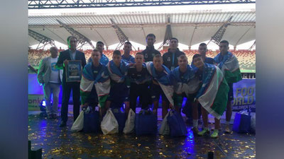 Изрображение 'Команда Узбекистана завершила участие в ЧМ среди детских домов'