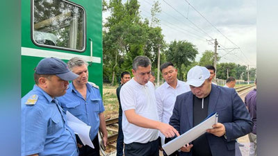 Изрображение 'В «Узбекистон темир йуллари» рассказали о ремонте ж/д пути "Салар – Чирчик – Ходжикент"'