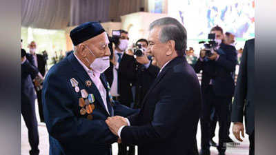 Изрображение 'Глава государства поздравил ветеранов и весь народ Узбекистана с Днем памяти и почестей (фото)'