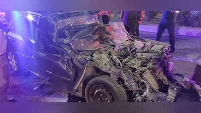 Изрображение 'В Ташкенте водитель "Ласетти" погиб, врезавшись в грузовик'