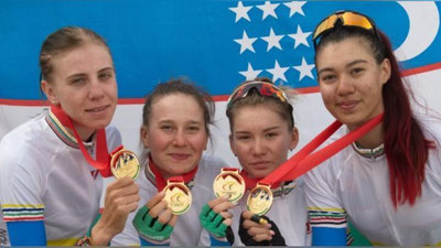 Изрображение 'Узбекская команда по велоспорту впервые добилась высокого результата на ЧА'