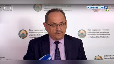 Изрображение 'Главный санитарный инспектор Узбекистана озвучил количество больных с пневмонией (видео)'