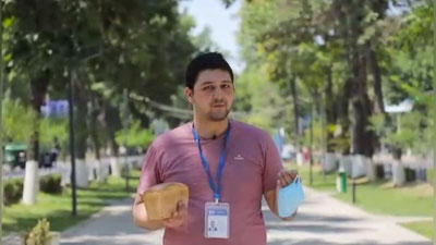 Изрображение 'Пресс-служба Учтепинского хокимията изучила цены на маски (видео)'