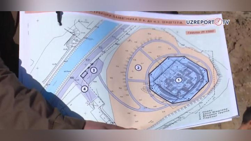 Изрображение 'Процесс консервации городища Шаштепа начался в Сергели (видео)'