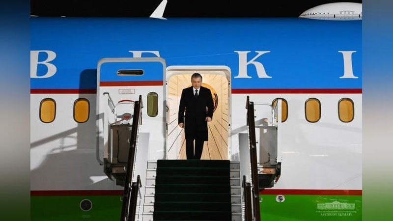 'Prezident Koreya Respublikasiga davlat tashrifini yakunlab, Toshkentga qaytib keldi.'ning rasmi