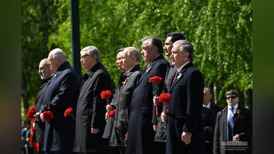 Изрображение 'Президент Узбекистана посетит парад в Москве 9 мая'