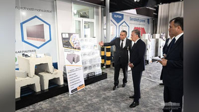 Изрображение 'Президент посетил малую промышленную зону "Кавали" в Карши'