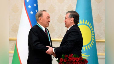 'Shavkat Mirziyoev Nursulton Nazarboevni tug`ilgan kuni bilan tabrikladi'ning rasmi