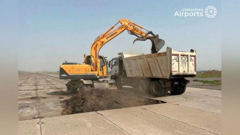 '"Andijon" aeroportida yangi aerodrom majmuasining qurilishi boshlandi'ning rasmi