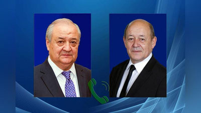 Изрображение 'Глава МИД Узбекистана переговорил по телефону с французским коллегой'