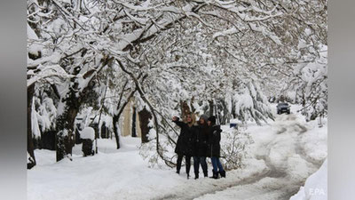 Изрображение 'Ближний Восток неожиданно засыпало снегом (видео)'