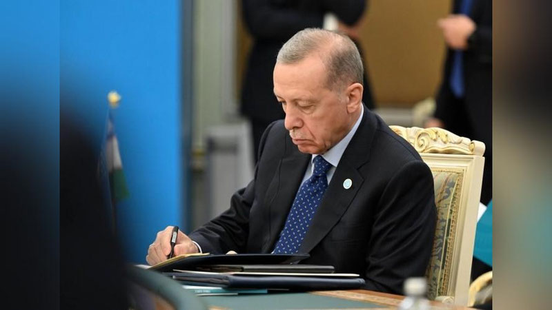 'Erdo`g`on Shvesiyaning NATOga a`zo bo`lishini rasman ma`qulladi'ning rasmi