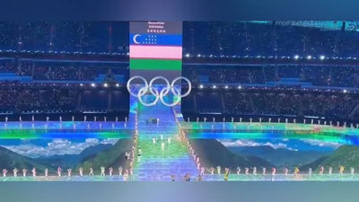 Изрображение 'Видео: Узбекистан на церемонии открытия зимних игр в Пекине (видео)'