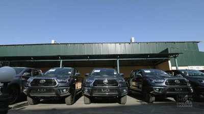 Изрображение 'Узбекистану передана специальная автотехника для установки опрыскивателей в борьбе с саранчой'