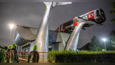 'Нидерландияда ҳайкал поездни ҳалокатдан қутқариб қолди (видео)'ning rasmi