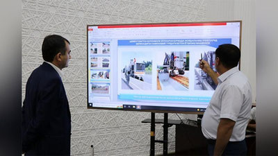 'Қашқадарё вилоят ҳокими йўл қурилиши ишлари тақдимоти билан танишди'ning rasmi