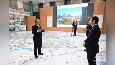 Изрображение 'Главе государства представили проект генплана Нового Ташкента'