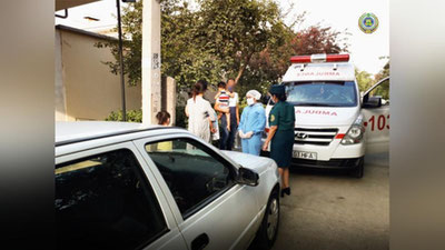 Изрображение 'ГУВД помогло чиланзарской семье госпитализировать маму с детьми, зараженных COVID-19'