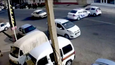 Изрображение 'В Андижане автомобиль ДПС стал причиной аварии (видео)'