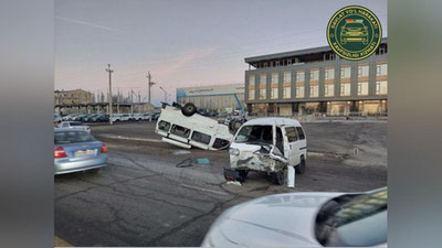 'Toshkentda “Damas” bilan to`qnashgan “Gazel” ag`darilib ketdi (video)'ning rasmi