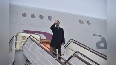 Изрображение 'Эмир Государства Катар совершил однодневный визит в Узбекистан'