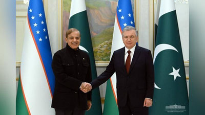 'Prezident Shavkat Mirziyoev Pokiston Bosh vaziri boshchiligidagi delegasiya bilan muzokara o`tkazdi'ning rasmi