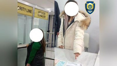 'Urganch xalqaro aeroportida qizlarni fohishalik qilish uchun Turkiyaga jo`natayotgan ayollar qo`lga olindi'ning rasmi