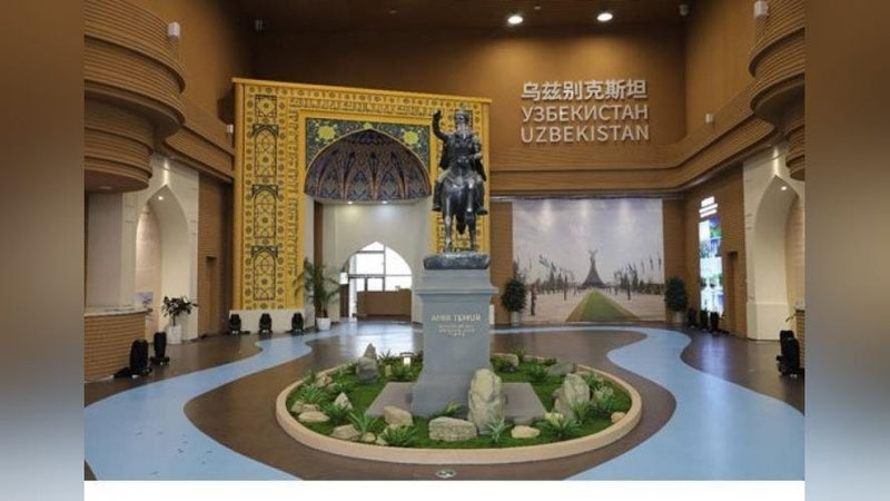 'Xitoydagi Xalqaro ekspo markazida O`zbekiston paviloni ochildi'ning rasmi
