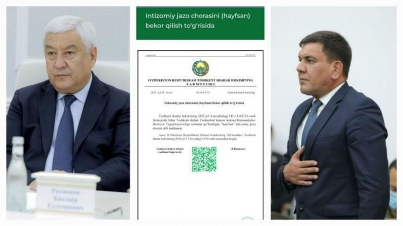 'Baxtiyor Rahmonov Ortiqxo`jaevning qarorini bekor qildi'ning rasmi