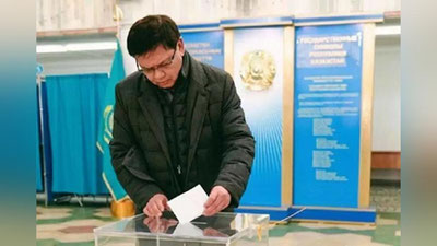 'Qozog`istonda navbatdan tashqari saylov natijalari e`lon qilindi'ning rasmi