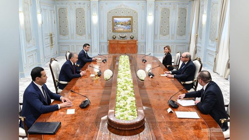 'O`zbekiston Prezidenti EXHT DIIHB missiyasi rahbarini qabul qildi'ning rasmi