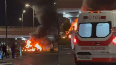 'Toshkentda 19 yoshli haydovchi boshqaruvidagi Cobalt YTHga uchrab, yonib ketdi (video)'ning rasmi