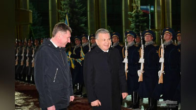 'Шавкат Мирзиёев Россияга расмий ташрифини якунлаб Тошкентга жўнаб кетди'ning rasmi