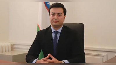 Изрображение 'В Индию прибыл новый посол Узбекистана Сардор Рустамбаев'