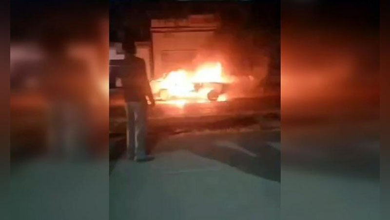 'Qashqadaryoda mashinada  yong`in chiqib, portlab ketdi (video)'ning rasmi