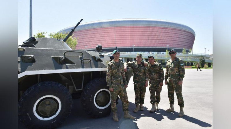 Изрображение 'ВОЗЛЕ HUMO ARENA ОТКРЫЛАСЬ ВЫСТАВКА ВОЕННОЙ ТЕХНИКИ (ФОТО)'