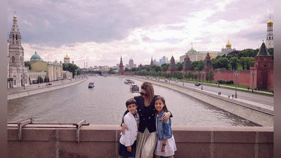'​Lola farzandlari bilan Moskva sayohatida(Foto) 'ning rasmi