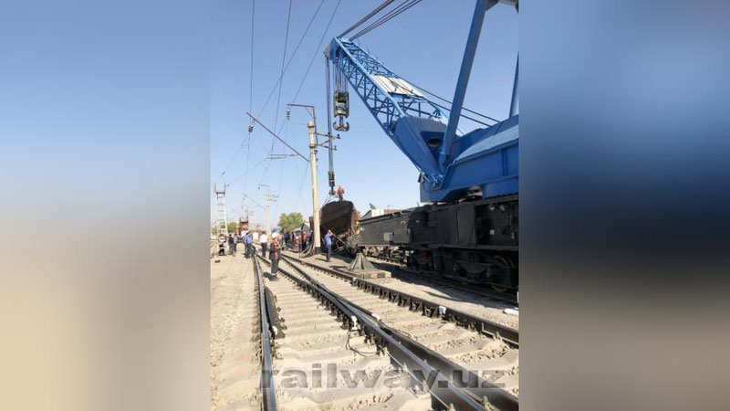 Изрображение 'НАЗВАНА ПРИЧИНА СХОДА С РЕЛЬСОВ ГРУЗОВОГО ПОЕЗДА В ТАШКЕНТЕ'