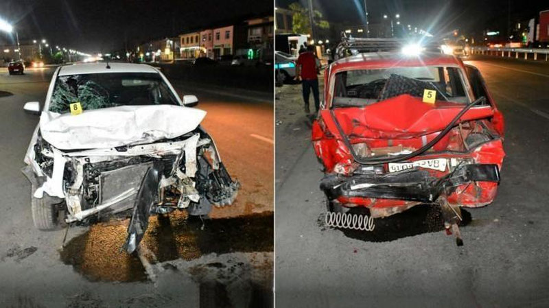 'Toshkentda "Cobalt" haydovchisi to`xtab turgan Jiguli va uch piyodani urib yubordi. Jabrlanganlardan biri vafot etdi'ning rasmi