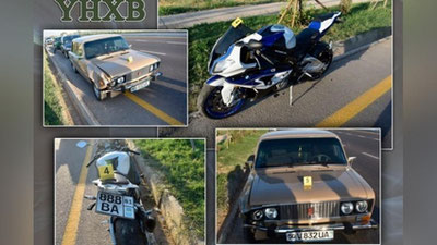 Изрображение 'В Яшнабадском районе автомобиль "Жигули" снес с дороги мотоциклиста (видео)'