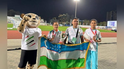Изрображение 'Молодёжная сборная Узбекистана по лёгкой атлетике успешно выступает на ЧА'